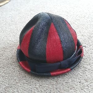 Vintage lilly dache DEBS stripe hat